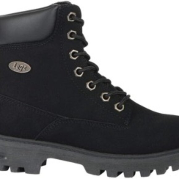 Lugz WEMPHD 001 Lugz Women's Empire Hi Lace Up Work Boots Ankle Black Size 7 - Picture 1 of 5
